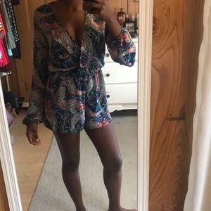 Long sleeve romper